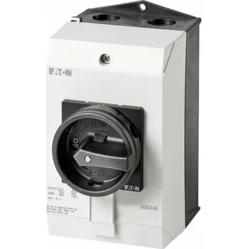 vypínač a zásuvka Eaton P1-25/I2/SVB-SW/HI11-NA údržbový spínač pro upevnění na podlaze , zablokovatelný 690 V černá 1 ks