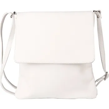 Peněženka Dámská kožená středně velká crossbody kabelka no. 47 bílá