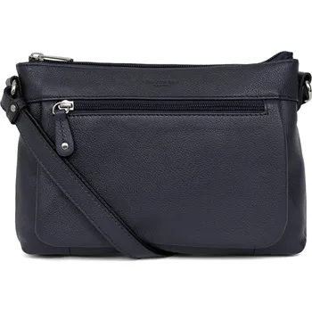 Kabelka Dámská kožená crossbody kabelka Hexagona Violla - tmavě modrá