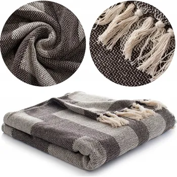 deka Deka Pled Přehoz Aredo - 150x200 -Bavlna - hnědá