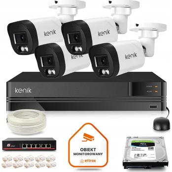 IP kamera Sada pro domácí a firemní monitoring 4x KG-530TPA-L 5Mpx IR 30m s mikrofonem