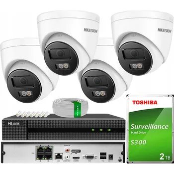 Bezpečnostní kamera Sada IP monitoringu 6MPx venkovní HIKVISION Smart Hybrid Light, disk 2TB