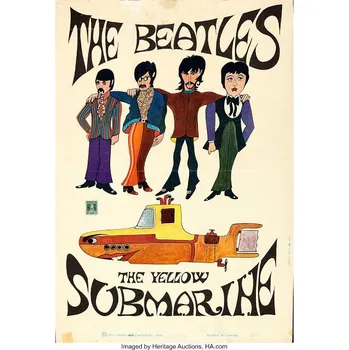 Plechová cedule Plechová retro cedule - The Yellow Submarine Provedení: Hliník: 30 x 20 cm