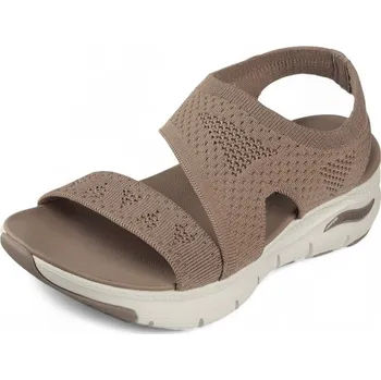 Dámské sandále DÁMSKÉ SANDÁLY SKECHERS 119458 HNĚDÁ Barva: HNĚDÁ, Velikost: 39