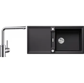 Granitový dřez Set RS Blanco Adira XL 6 S + Blanco Mila (antracit + chrom)