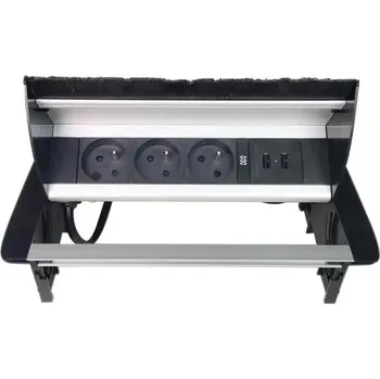 Elektrická zásuvka IN 553022 černá/stříbrná