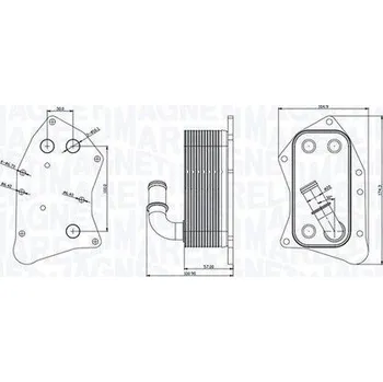 Chladič motoru Olejový chladič, motorový olej MAGNETI MARELLI 350300002300