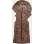 Dámská vesta v barvě cappuccino s kapucí S'West (B8175-12) béžová XL (42)