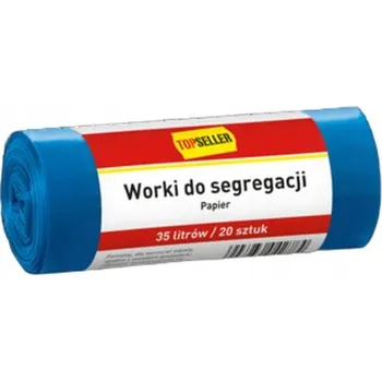 Pytle na odpadky Pytle na odpadkový papír TOPSELLER 35 l 20 ks