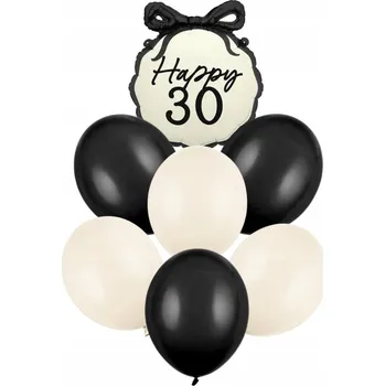 Balónek Sada balónků - dekorace na 30. narozeniny (třicetiny) - Mašlička