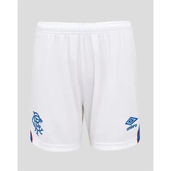 Chlapecké tričko Umbro Rangers Home Shorts 2025 2026 Juniors White/Blue 11-12 let