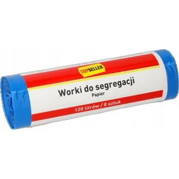 Pytle na odpadky Topseller pytle na tříděný odpad 120l modré 8 ks