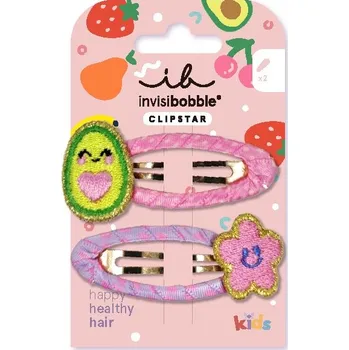 Invisibobble SNAP CLIP KIDS Frutti Avocado 2pc, skřipečky do vlasů