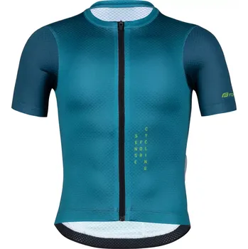 cyklistický dres dres FORCE LIMIT KID, petrolejový 128-140