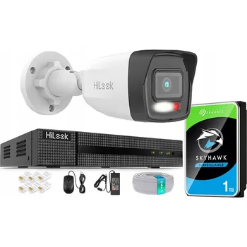 Bezpečnostní kamera IP Monitorovací Set pro Rozšíření, 6Mpx Kamera, 4kanálový Záznamník, 1TB Disk