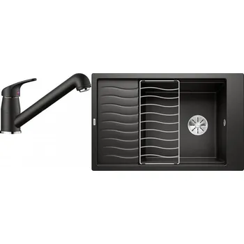 Granitový dřez Set RS Blanco Elon XL 6 S + Blanco Daras-S (antracit + antracit)