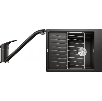 Granitový dřez Set RS Blanco Elon 45 S + Blanco Daras (bílá soft + bílá soft)