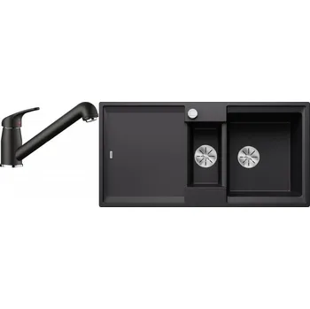 Granitový dřez Set RS Blanco Adira 6 S + Blanco Daras-S (antracit + antracit)