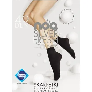 Dámské ponožky Knitex Silver Fresh 40 den nero Univerzální