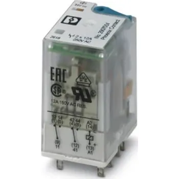 Relé Phoenix Contact REL-IR2/24DC/2X21, 2907051 relé, 250 V DC/AC, 12 A, 1 ks