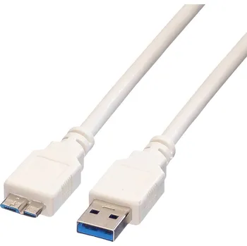Mobilní telefon Value USB kabel USB 3.2 Gen1 (USB 3.0 / USB 3.1 Gen1) USB-A zástrčka, USB Micro-B zástrčka 0.00 m bílá stíněný 11.99.887