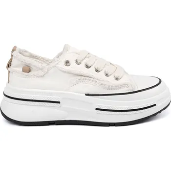 Dámské tenisky Bílé dámské tenisky na platformě EV-316W Velikost: 38