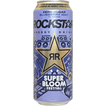 Energetický nápoj Rockstar Blueberry Mint 500ml