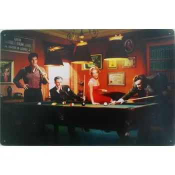 Plechová cedule Plechová retro cedule - Celebrities III Provedení: Dibond: 20 x 15 cm