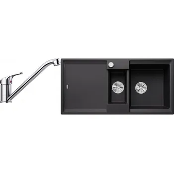 Granitový dřez Set RS Blanco Adira 6 S + Blanco Daras (bílá soft + chrom)