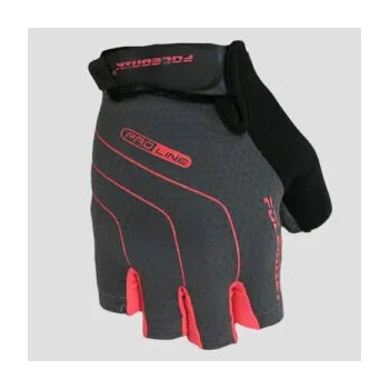 Cyklistické rukavice Cyklorukavice Polednik LINES LADY SH grey/pink - Růžová, XS