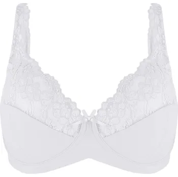 Podprsenka Marica podprsenka bez výztuže s kosticí 8717 95D bílá