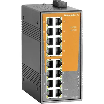 Switch Weidmüller IE-SW-EL16-16TX průmyslový ethernetový switch, 10 / 100 MBit/s