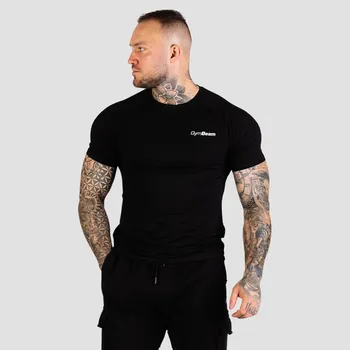 GymBeam Tričko Fitted TRN Black XXL černá