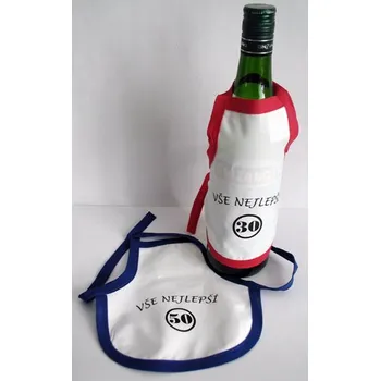 Žertovný předmět Zástěrka na láhev k narozeninám nebo výročí číslo: 35