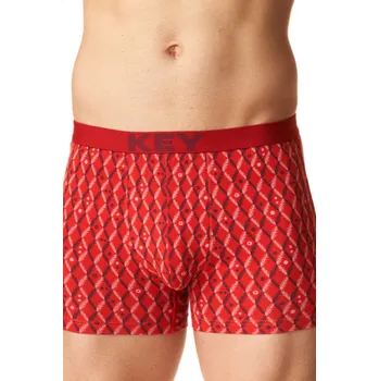 Pánské spodní prádlo Pánské boxerky MXH 516 B24 červená XL