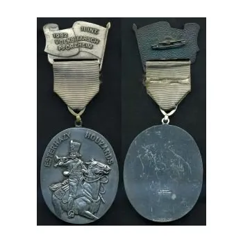 PFORZHEIM. Francouzská cizinecká legie - Husarský pluk knížete Esterhazy č. 3. 11. int. Volksmarsch 1982. Stříbrná medaile.