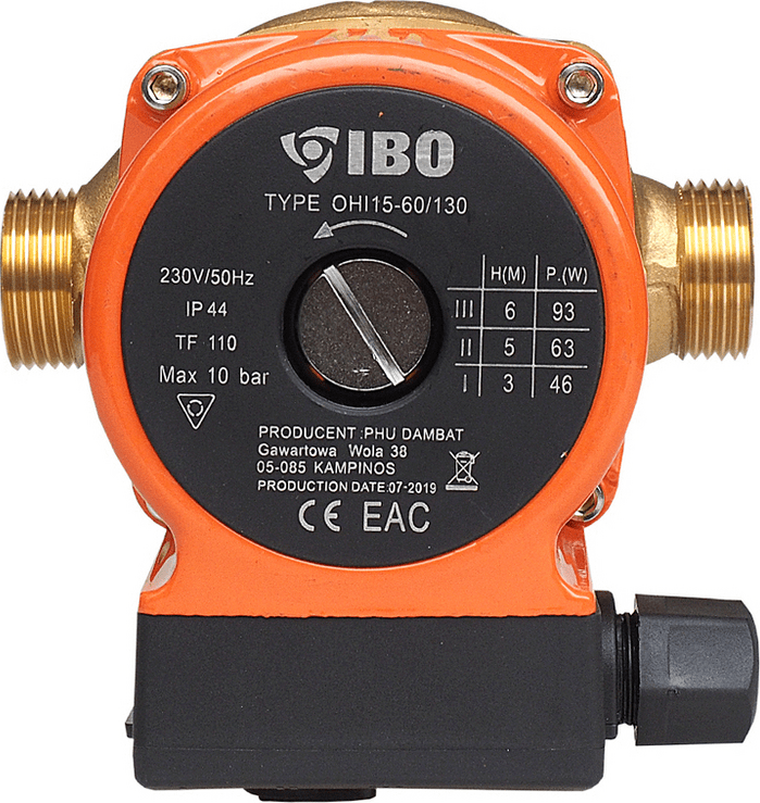 IBO OHI 25-60/130 | Pompe de circulation d'eau chaude, chauffage central 5903111344191
