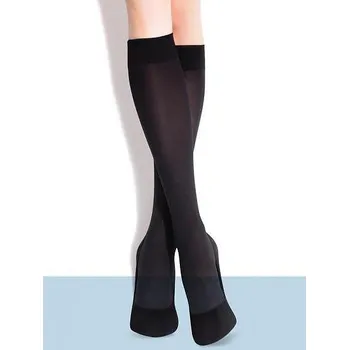 Pánské ponožky Dámské podkolenky Fiore Ula 60 den černá/černá Univerzální