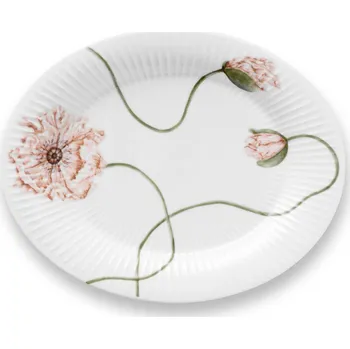 Talíř Kähler Hammershoi Poppy oválný servírovací talíř 28,5 x 22,5 cm, white, 692309