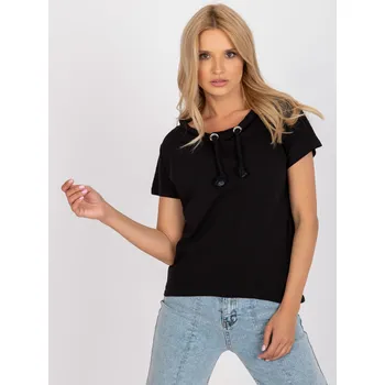 Cizojazyčná kniha Blouse-LA-BZ-B684.08-black RUE PARIS černá 3295278