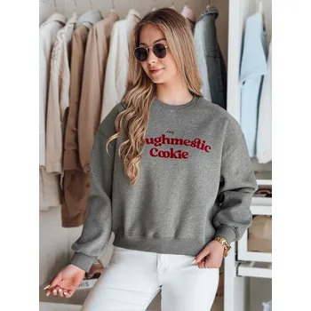 Dámská mikina Dámská oversize mikina s potiskem COOKIES DStreet šedá 3283637