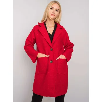 Dámský kabát Coat-TW-PL-BI-21717.40P-red Och Bella červená 3300077