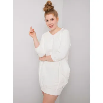 Dámské šaty Dress-RV-SK-6847.59P-ecru RELEVANCE šedá 3292696