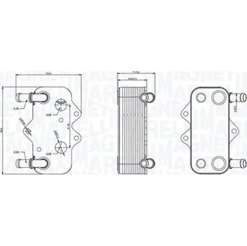 Chladič motoru Olejový chladič, motorový olej MAGNETI MARELLI 350300002100