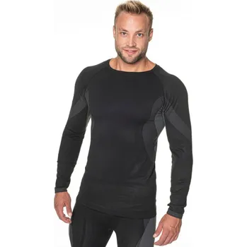 Pánské termoprádlo Pánský termoaktivní nátělník 77100 černá/šedá S/M