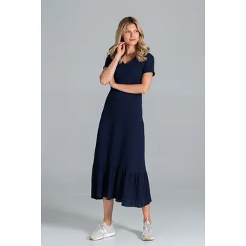 Dámské šaty Dámské šaty M827 - Figl tmavě modrá S