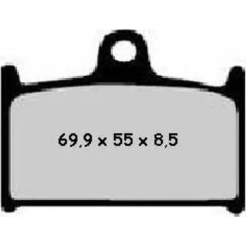 Nářadí na motocykly Polometalické brzdové destičky NISSIN Street - 2P-208NS 2P-208NS