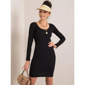 Oblečení a móda Dress-RV-SK-5296.01P-black RUE PARIS černá 3291629