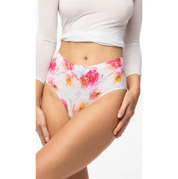 Kalhotky Kalhotky Peony Simple Brasil Maxi bílo-červené - Julimex XXL