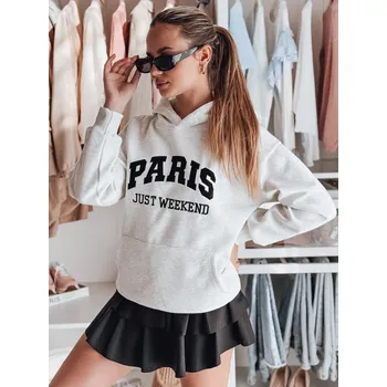 Dámská mikina Dámská oversize mikina s kapucí PARISSIA DStreet šedá 3281449